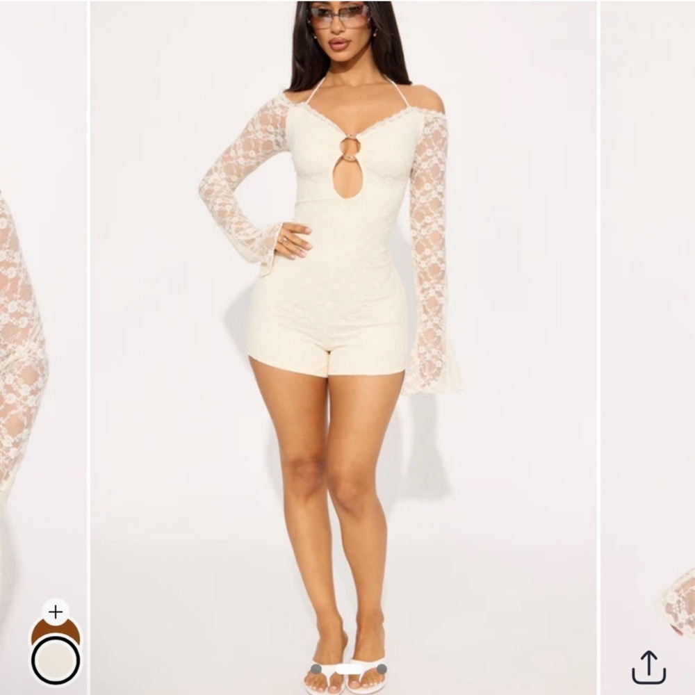 Fashion Nova Lace Romper